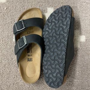 Black Leather Birkenstocks